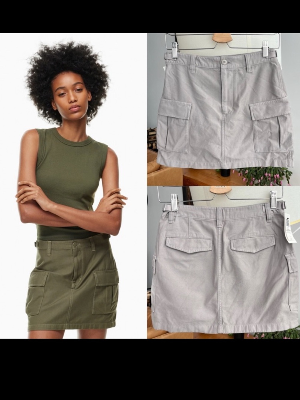 NWT Aritzia TNA Supply Cargo Micro Skirt